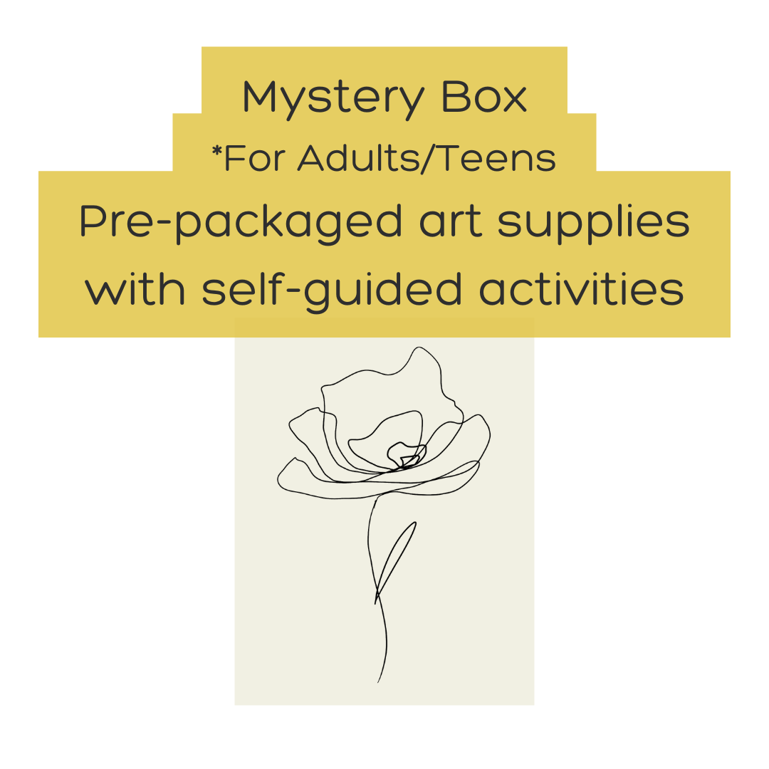 Art Activity Mystery Box (guided activities with all supplies) - Adults/Teen