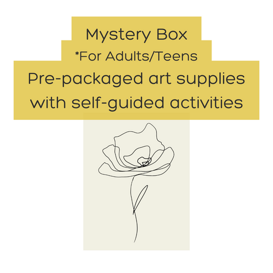 Art Activity Mystery Box (guided activities with all supplies) - Adults/Teen