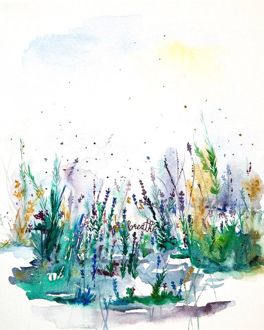 MG Artwork: Unframed Giclee Print "Breathe" (8"x10" print)