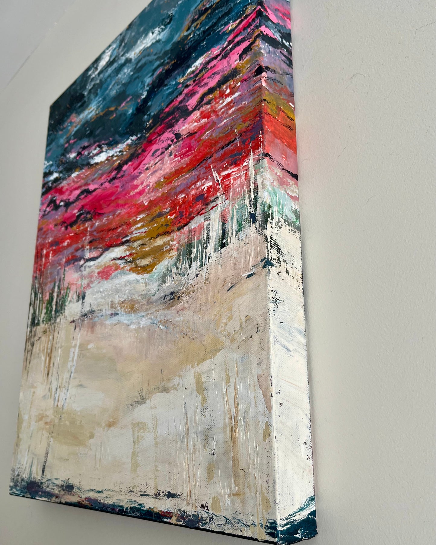 MG Artwork: Dunes in Colour (Original, Acrylic Painting, 16"x20")