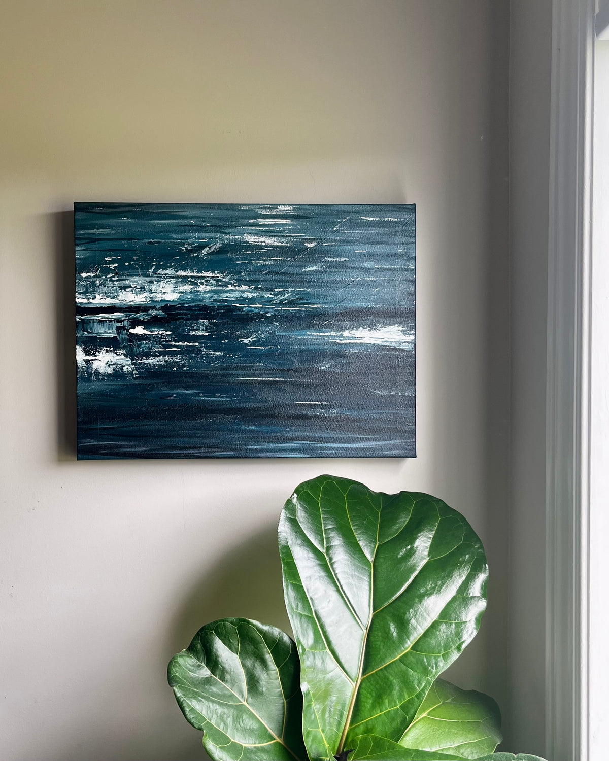 MG Artwork: Sea Spray, Original acrylic painting, 12"x16"